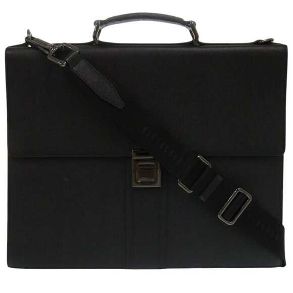 BURBERRY Black Leather Bag - Picture 1 of 11